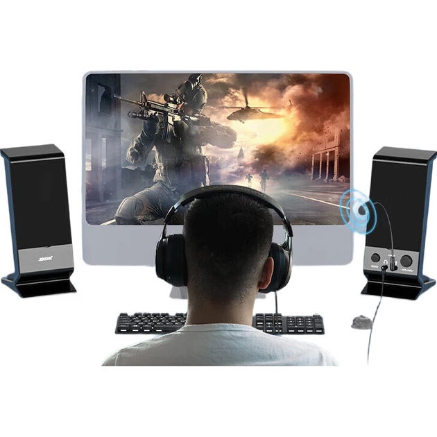 Колонка Saida SADA V-112 компьютерная настольная USB с микрофоном и усилением басов - изображение 2