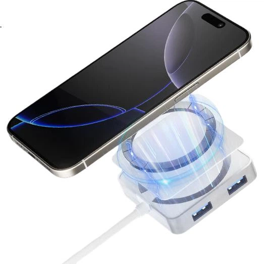 Aigo Type-C магнитная док-станция расширения, USB-концентратор, HDMI-адаптер 4K 60, портативный кардридер, передача данных через порт Type-C 3.0, док-станция расширения PD 100 Вт, JZ06-ST - изображение 2