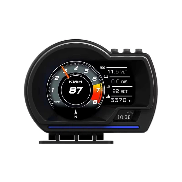 Автомобільний HUD дисплей OBD2 спідометр проєктор на лобове скло універсальний - Фото 1 Автомобільний HUD дисплей OBD2 спідометр проєктор на лобове скло універсальний - зображення 1