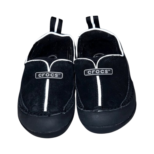 Дитячі крокси сліпони для дівчинки Crocs Kids Dawson Slip-On Black (25/26, чорний) - Фото 1 Дитячі крокси сліпони для дівчинки Crocs Kids Dawson Slip-On Black (25/26, чорний) - изображение 1