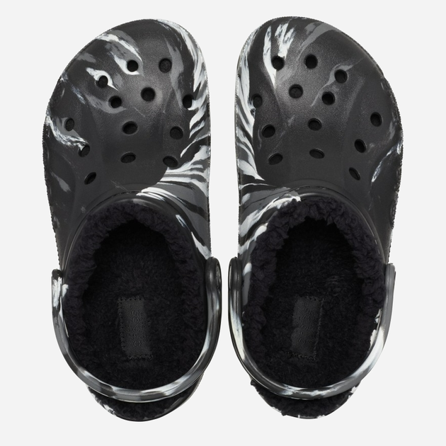 Дитячі крокси для хлопчика Crocs Baya Lined Marbled Clog Black (27/28, чорний) - Фото 4 Дитячі крокси для хлопчика Crocs Baya Lined Marbled Clog Black (27/28, чорний) - изображение 4