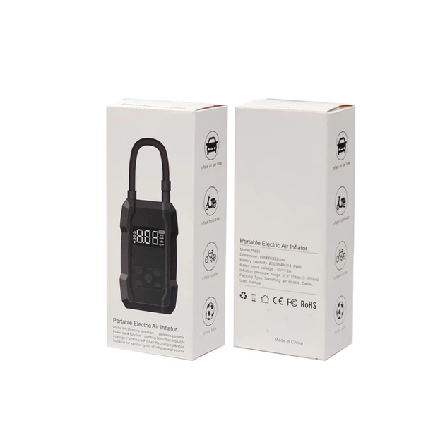Электрический насос Wekome Pi801 с Power Bank 2000 mAh Black (WK-PI801) - изображение 3