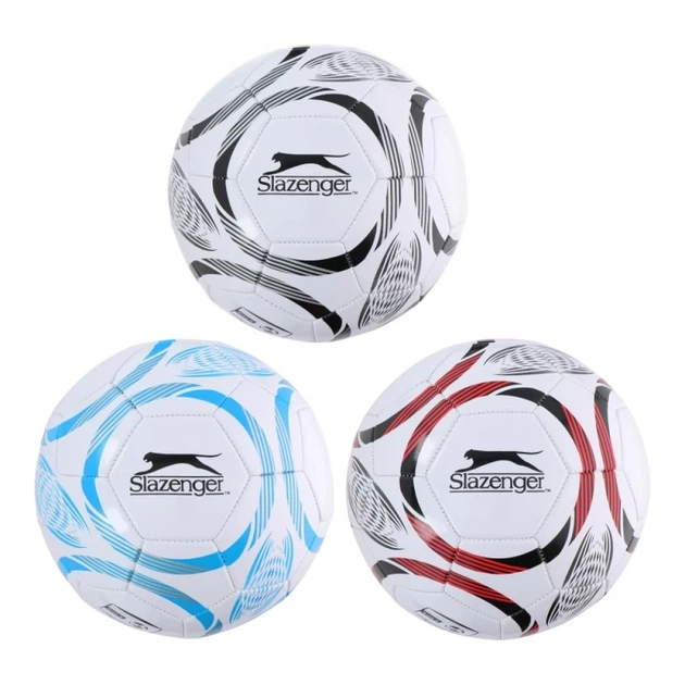 Мяч футбольный тренировочный Slazenger 32 панели размер 5 White/Blue (5904501204903) - изображение 3