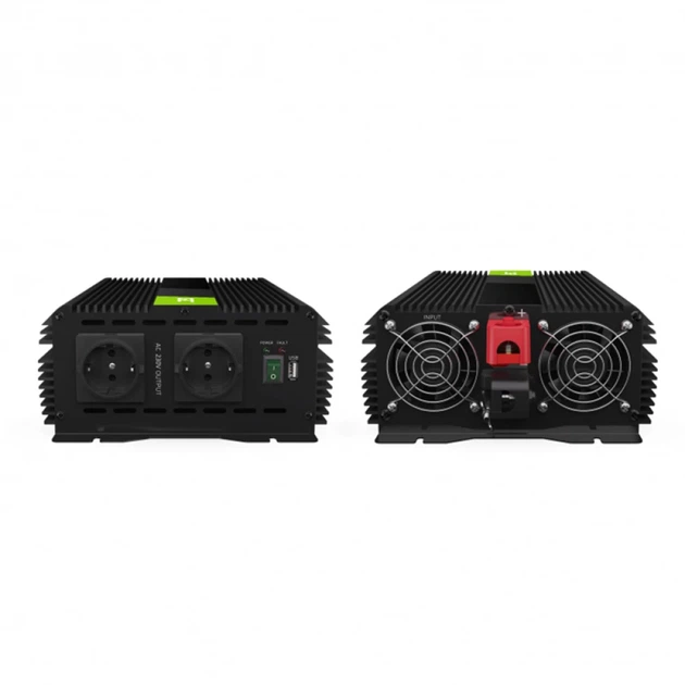 Інвертер Green Cell PRO 12V-230V 2000W/4000W модульована синусоїда (INVGC10) - зображення 5