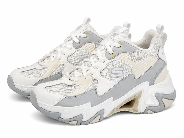 Кроссовки женские Skechers Stamina V3 LD99 серо-белые 38 (24,5 см) (6942104142047) - Фото 6 Кроссовки женские Skechers Stamina V3 LD99 серо-белые 38 (24,5 см) (6942104142047) - изображение 6