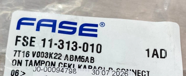 Заглушка переднего бампера правая FASE 11-313-010 прямоугольное отверстие FORD CONNECT 07-> - зображення 5
