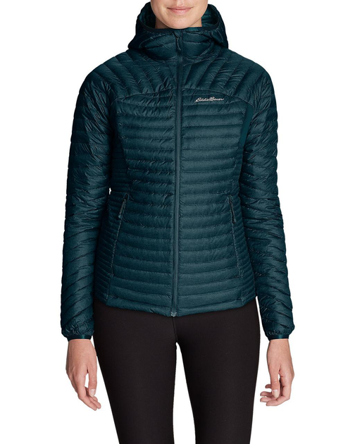 Eddie bauer women's on sale microtherm stormdown hooded jacket