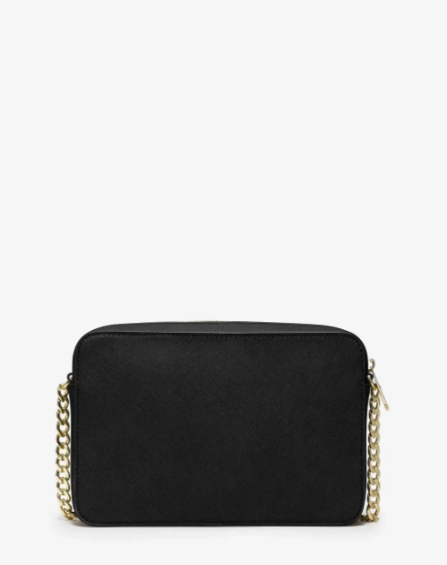 Сумка MICHAEL KORS JET SET LARGE SAFFIANO LEATHER CROSSBODY BAG 35T8GTTC9L black черная золотистая фурнитура - Фото 5 Сумка MICHAEL KORS JET SET LARGE SAFFIANO LEATHER CROSSBODY BAG 35T8GTTC9L black черная золотистая фурнитура - изображение 5