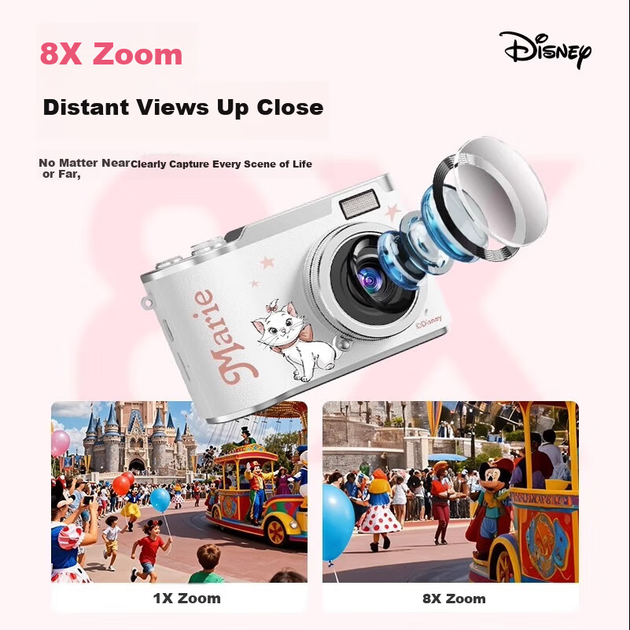 Детский цифровой фотоаппарат Disney CCD с откидным экраном для селфи - изображение 8