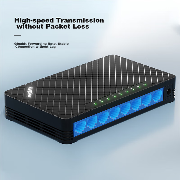 Коммутатор KeepLINK KP-9000 гигабитный на 8 портов - Фото 3 Коммутатор KeepLINK KP-9000 гигабитный на 8 портов - изображение 3