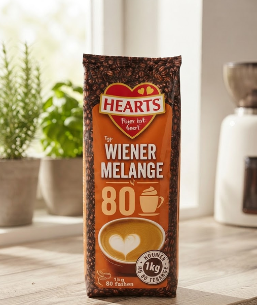 Растворимый капучино Hearts Wiener Melange 1 кг классический венский кофейный напиток - Фото 5 Растворимый капучино Hearts Wiener Melange 1 кг классический венский кофейный напиток - изображение 5