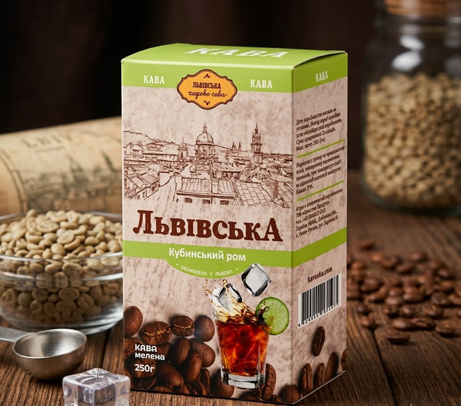 Кофе молотый Львовский Кубинский Ром 250 г натуральный купаж арабика робуста - изображение 6