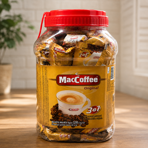 Кавовий напій MacCoffee Original 3 в 1 розчинний класичний смак у стіках 3.2 кг - Фото 5 Кавовий напій MacCoffee Original 3 в 1 розчинний класичний смак у стіках 3.2 кг - зображення 5
