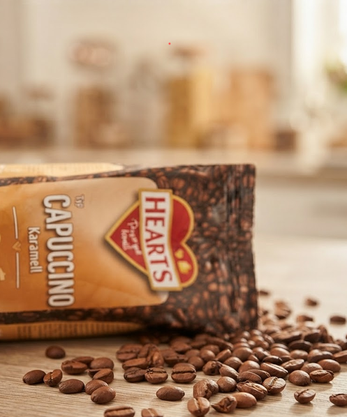 Розчинний капучино Hearts Cappuccino Karamell 1 кг зі смаком карамелі у пакеті - зображення 11