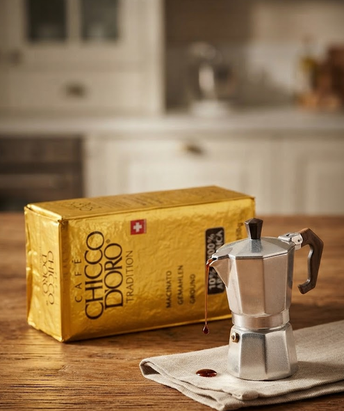 Молотый кофе Chicco d'Oro Tradition Espresso 250 г натуральная арабика средней обжарки для эспрессо турки и френч пресса - Фото 6 Молотый кофе Chicco d'Oro Tradition Espresso 250 г натуральная арабика средней обжарки для эспрессо турки и френч пресса - изображение 6