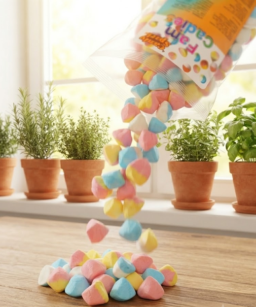 М'які жувальні цукерки Foam Candies 500 г повітряні вспінені ласощі зі смаком полуниці - зображення 7