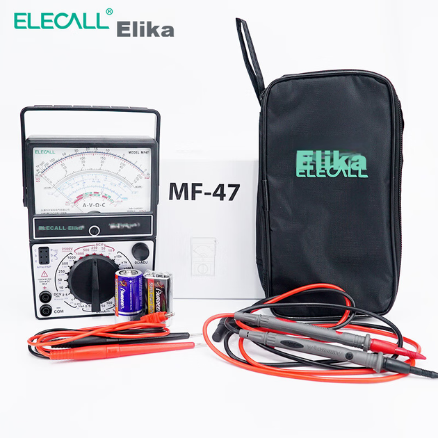 Мультиметр стрілочний ELECALL MF47+ аналоговий із захистом ланцюгів та щупами - зображення 5