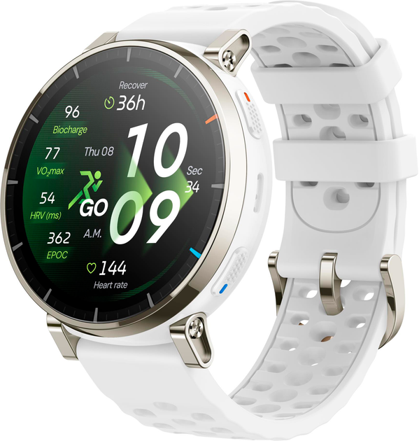 Смарт-годинник Amazfit Active 3 Premium Aero White (W2558GL3N) - Фото 2 Смарт-годинник Amazfit Active 3 Premium Aero White (W2558GL3N) - зображення 2