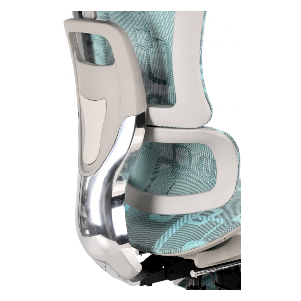 Офисное эргономичное кресло GT Racer B-528 Gray/Blue - изображение 3