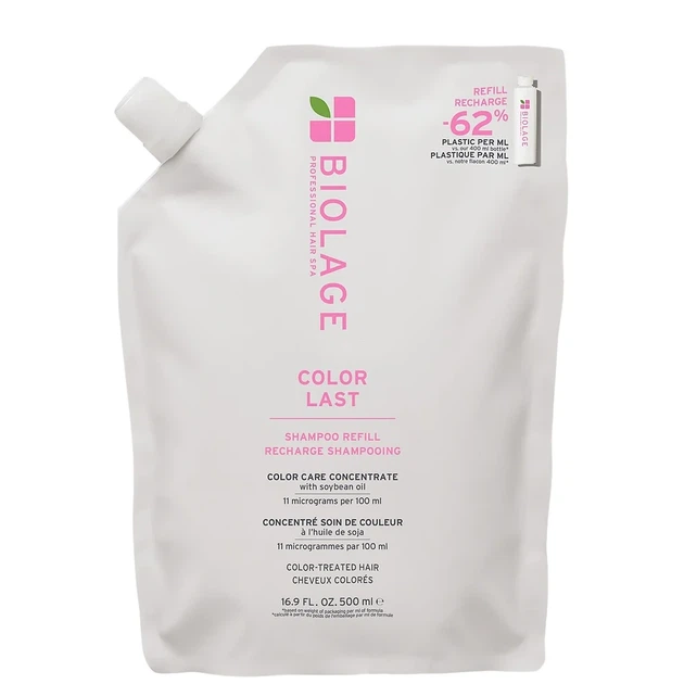 Шампунь BIOLAGE Hair Spa COLOR LAST Shampoo Refill 500 мл для захисту фарбованого волосся з соєвою олією - Фото 1 Шампунь BIOLAGE Hair Spa COLOR LAST Shampoo Refill 500 мл для захисту фарбованого волосся з соєвою олією - изображение 1