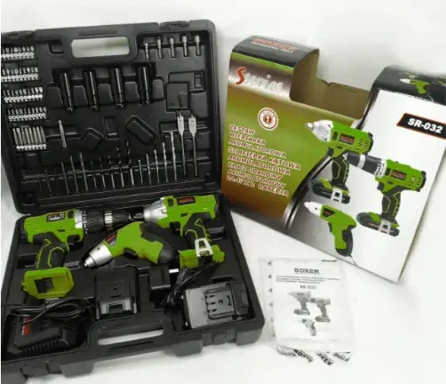 Набор аккумуляторных инструментов BOXER SR032 3в1 24 В с двумя аккумуляторами шуруповерт дрель ударный гайковерт аккумуляторная отвертка в кейсе - изображение 6