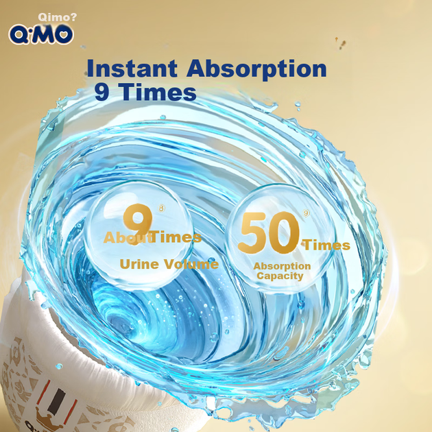 Подгузники Q-MO Royal Cloud Soft размер NB, 32 шт, до 5 кг, ультратонкие дышащие - изображение 3