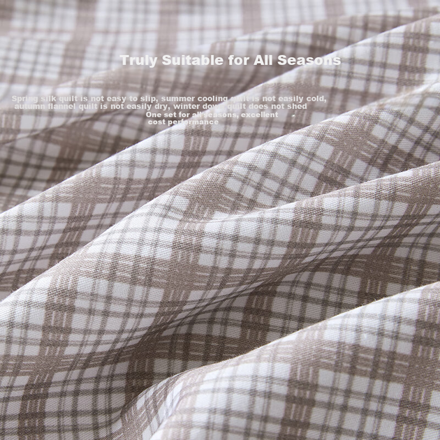 Комплект постельного белья BEYOND Home Textile из 4 предметов: пододеяльник и простыня из 100% хлопка для кровати 1,5 м, узор «янтарный». - изображение 3