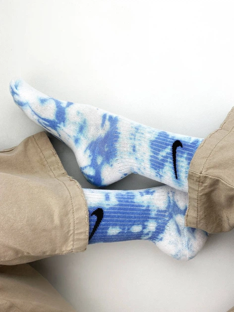 Мужские высокие носки TIe-Dye 5 пар Подарочный набор Розмір(35-39) – Бежевий з різнобарвним B35N81-3432 - изображение 2