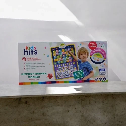 Двомовний плакат Kids hits "Азбука 2 в 1" для навчання на укр та англ мовах - зображення 3