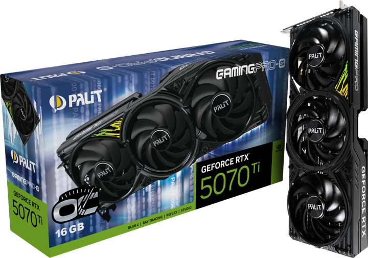 Видеокарта Palit PCI-Ex nVidia GeForce RTX 5070 Ti GamingPro-S OC 16G - изображение 11