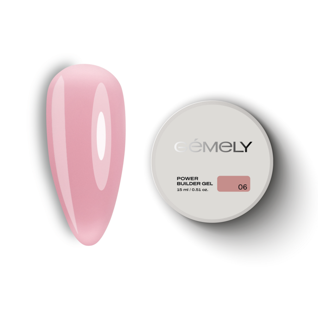 Гель моделирующий Gémely Power Gel Builder №6 30 мл - Фото 1 Гель моделирующий Gémely Power Gel Builder №6 30 мл - изображение 1