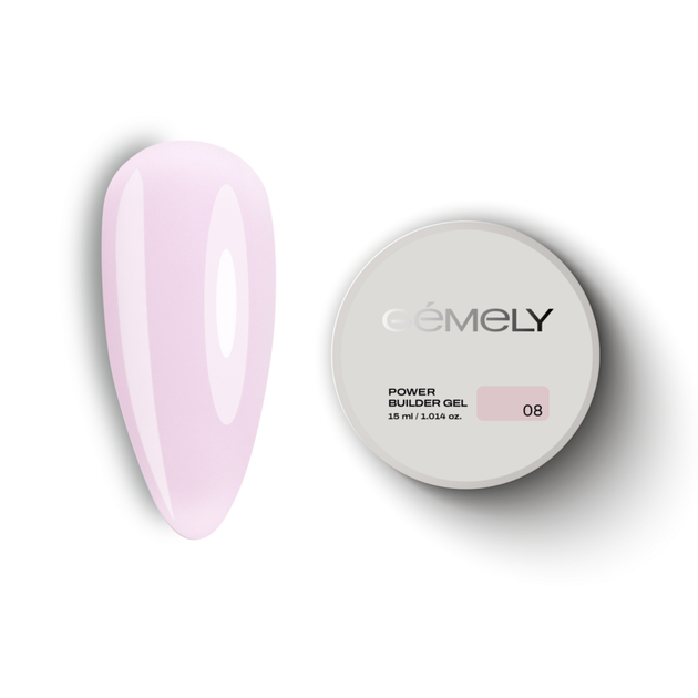 Гель моделирующий Gémely Power Gel Builder №8 15 мл - Фото 1 Гель моделирующий Gémely Power Gel Builder №8 15 мл - изображение 1