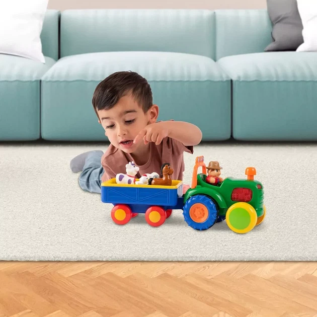 Игровой набор Kiddi Smart Трактор с трейлером (063180) - изображение 6