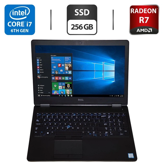 Ноутбук Dell Latitude E5570 / 15.6" (1920x1080) IPS / Intel Core i7-6600U (2 (4) ядра по 2.6 - 3.4 GHz) / 8 GB DDR4 / 256 GB SSD / AMD Radeon R7 M360, 2 GB GDDR5, 64-bit / WebCam б/у - Фото 1 Ноутбук Dell Latitude E5570 / 15.6" (1920x1080) IPS / Intel Core i7-6600U (2 (4) ядра по 2.6 - 3.4 GHz) / 8 GB DDR4 / 256 GB SSD / AMD Radeon R7 M360, 2 GB GDDR5, 64-bit / WebCam б/у - изображение 1