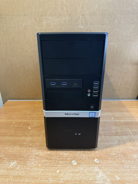 Комп'ютер Bluechip Tower / Intel Core i7-8700 (6 (12) ядра по 3.2 - 4.6 GHz) / 16 GB DDR4 / NO HDD / Intel UHD Graphics 630 б/в + Подарок Кабель живлення + дротова миша - зображення 2