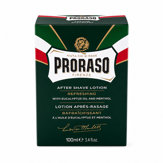 Лосьйон після гоління PRORASO з ментолом та евкаліптом 100 мл - Фото 1 Лосьйон після гоління PRORASO з ментолом та евкаліптом 100 мл - зображення 1