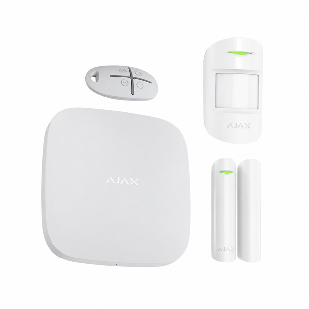 Комплект сигнализации Ajax StarterKit с тревожной кнопкой Белый - изображение 2