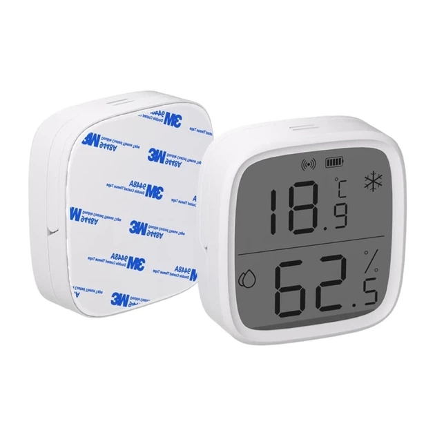 Датчик температуры и влажности Sonoff ZigBee SNZB-02D 2Pack (SNZB-02D) - Фото 4 Датчик температуры и влажности Sonoff ZigBee SNZB-02D 2Pack (SNZB-02D) - изображение 4