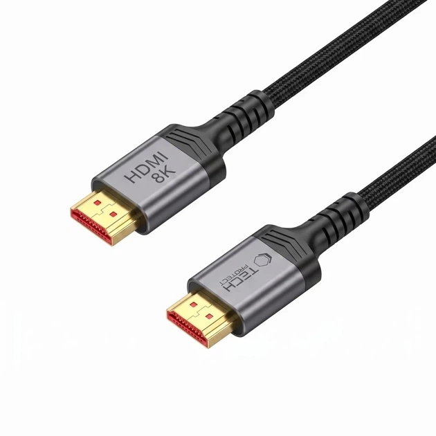Кабель Tech-Protect UltraBoost HDMI 2.1 4K 120Hz / 8K 60Hz 300cm Black (5906302323692) - Фото 2 Кабель Tech-Protect UltraBoost HDMI 2.1 4K 120Hz / 8K 60Hz 300cm Black (5906302323692) - изображение 2