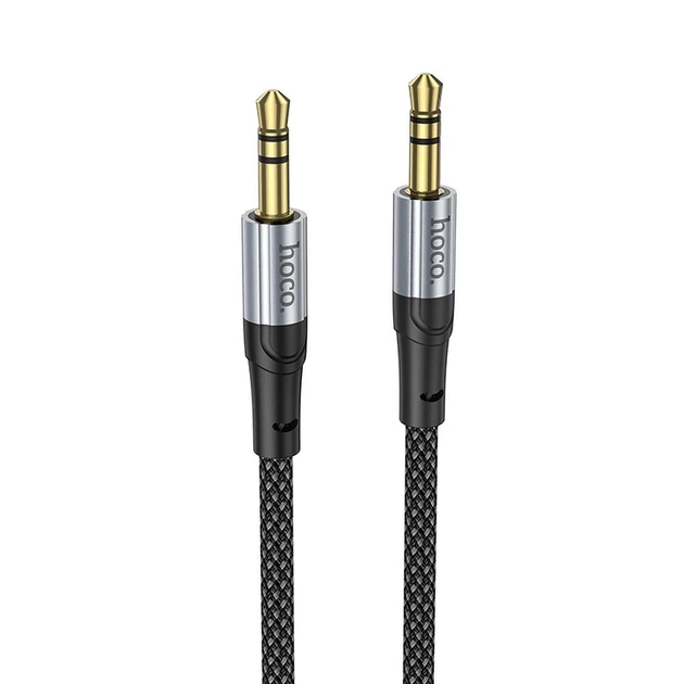 Кабель AUX Jack 3.5 мм до Jack 3.5 мм Hoco 1 м UPA26 Black (6942007608800) - Фото 1 Кабель AUX Jack 3.5 мм до Jack 3.5 мм Hoco 1 м UPA26 Black (6942007608800) - зображення 1