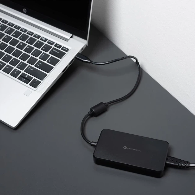 Зарядное устройство Forcell F-Energy USB C + 6 насадок 65W Black (5903396376627) - Фото 4 Зарядное устройство Forcell F-Energy USB C + 6 насадок 65W Black (5903396376627) - изображение 4