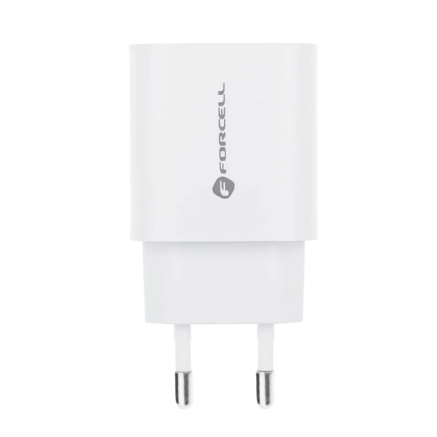Ładowarka Forcell F-Energy USB C + USB A QC4.0 PD 3A 30W White (5903396198052) - Zdjęcie 2 Ładowarka Forcell F-Energy USB C + USB A QC4.0 PD 3A 30W White (5903396198052) - obraz 2