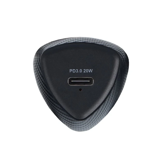 Автомобильное зарядное устройство Forcell F-Energy Carbon USB C QC3.0 PD 3A 20W Black (5903396133817) - изображение 4