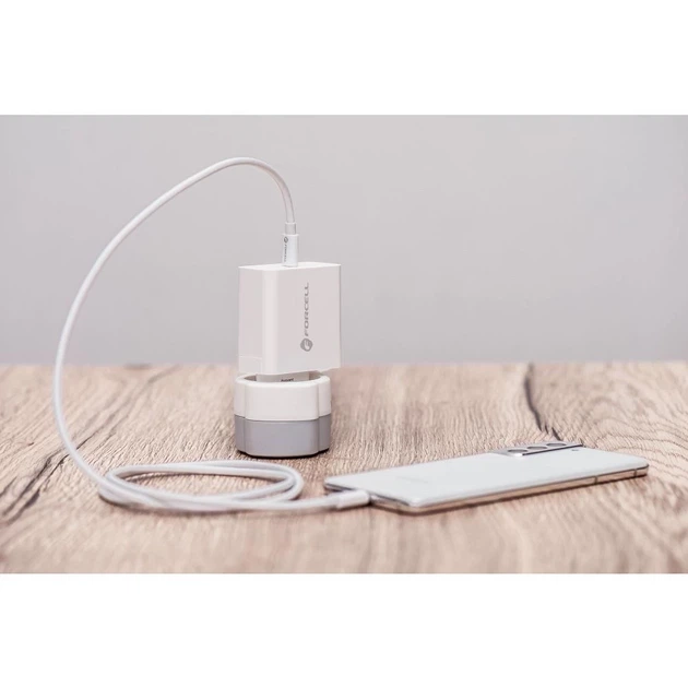 Сетевое зарядное устройство Forcell F-Energy USB C QC4.0 PD 3A 45W White (5903396040962) - изображение 13