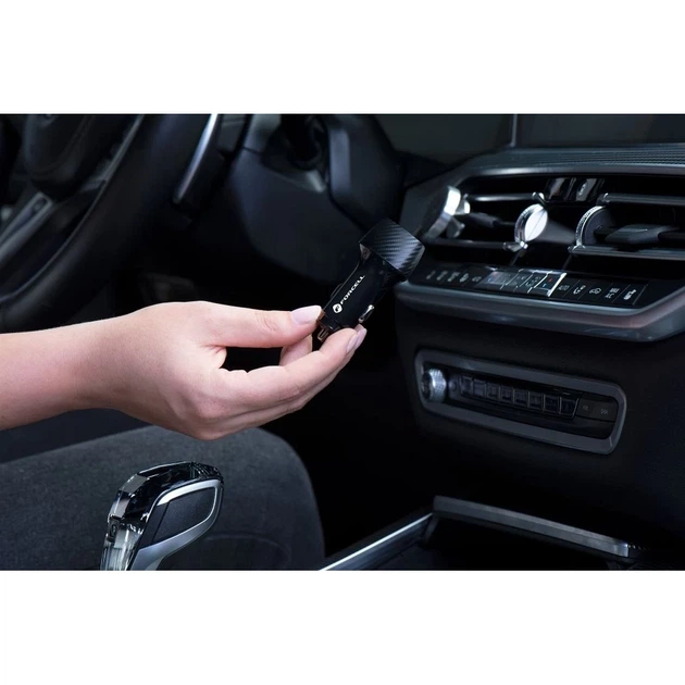 Samochodowa ładowarka Forcell F-Energy Carbon 2 x USB A QC3.0 3A 36W Black (5903396133794) - obraz 8