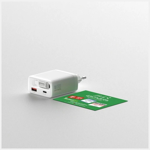Ładowarka 4smarts PDPlug Slim 65 W GaN Jojo White (4252011914265) - obraz 8