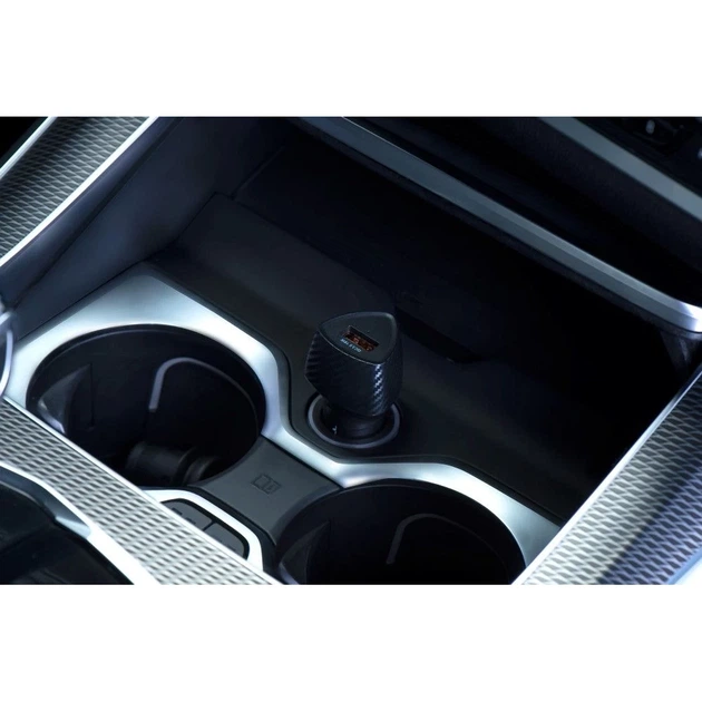 Автомобильное зарядное устройство Forcell F-Energy Carbon USB A QC3.0 3A 18W Black (5903396133800) - изображение 9