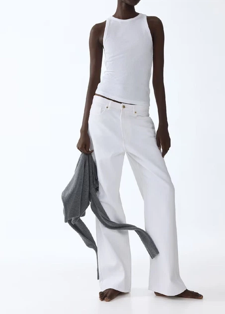 Майка H&M 17985 Білий S (1340) - Фото 1 Майка H&M 17985 Білий S (1340) - изображение 1