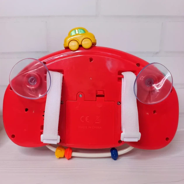 Игрушка на коляску WToys Руль музыкальный с креплением с украинским озвучиванием Красный - изображение 4
