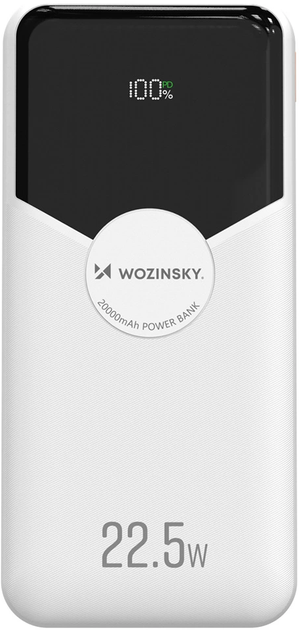 УМБ Wozinsky WFC-15W 20000mAh 22.5W White (5907769388064) - зображення 2